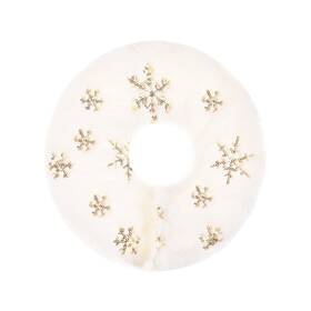 Muyulin 734172812948 Christmas Tree Skirt 11 Inch Mini White Snowflake Xmas
