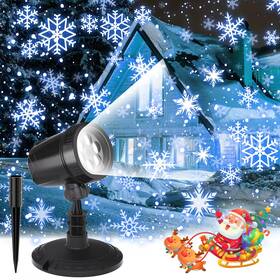 Mvrpdxc 751390868717 Inch Snowflake Projection Light Christmas Outdoor High Definition Single Head Sno