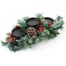 Zt-001 Mxwcy Christmas Candle Holders Set Holder Table Centerpiece Includes 3 Cand