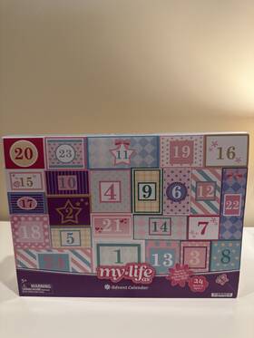 My Life As 042607199480 Christmas Advent Calendar Accessories For 18 Inch Doll 24 Pieces