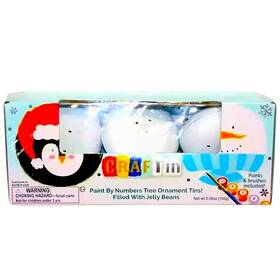 Mycraftin 887134001390 Christmas Paint By Numbers Ornament Tin Home Holiday Decor Sealed