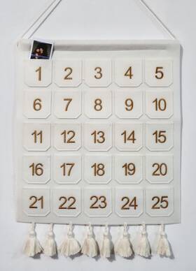 Mysu Designs 196852401055 Photo Advent Calendar With Pockets Christmas Countdown Embroider Number