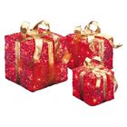 Mzgb-asst-2l-1 National Tree Company Assorted Sisal Gift Boxes Set 729083927621