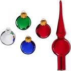 N-a Kurt Adler Glass Multicolored Ball Set Home Kitchen 086131678080