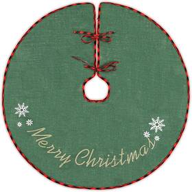N&t Nieting 445009975967 Burlap Christmas Tree Skirt 30 Inches Rustic Xmas For Dec