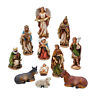 N0288-u-a Kurt Adler Resin Stable Holiday Christmas Nativity Set 086131368844
