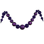 N104606 Vickerman Purple Ornament Garland 734205194386