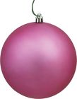 N590745dmv Vickerman Mauve Matte Ball Ornament Uv Drilled 734205443453