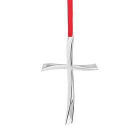 Nambe 672275005938 Nouveau Cross Ornament Beautiful Holiday Symbol For Christmas Home D Cor