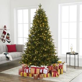 73274am Naomi Home 7.5ft Christmas Tree With Lights Realistic Fir