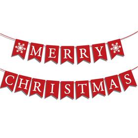 Dee4c Naopsy Merry Christmas Banner Sign For Fireplace Decor Chr
