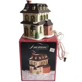National Decorations 039934647821 Rennoc Americana Christmas Collectibles 1991 Santas Best Village House