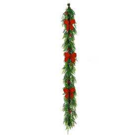 National Tree Company 729083037351 Feel Real Artificial Christmas Garland Green Christma