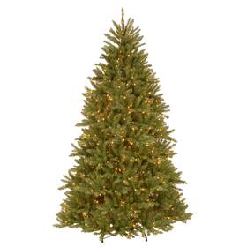 National Tree Company 729083060779 Pre-lit Artificial Full Christmas Green Dunhill