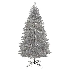 National Tree Company 729083224966 7.5 Ft. Pre-lit Christmas Matte Silver