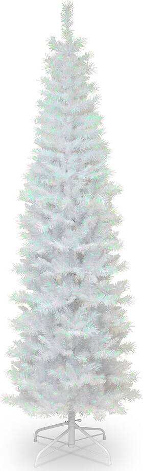 National Tree Company 729083892066 Artificial Christmas White Tinsel Includes Stand
