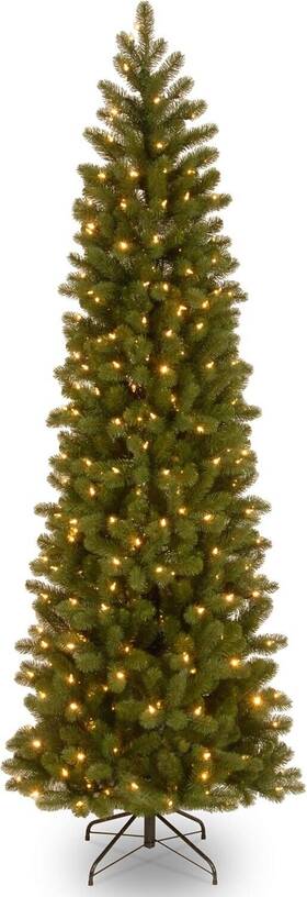 Pedd4-392-75 National Tree Company Pre-lit Ftfeel Realft Artificial Slim Downswept Christmas