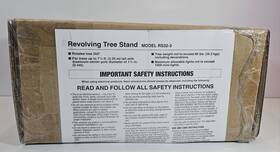 Rs32-3 National Tree Company Revolving Rotating Christmas Stand 360 Degree 80lb