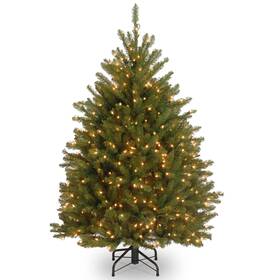 Duh-40lo National Tree Company Pre-lit Artificial Mini Christmas Green Dunhill Fir White Lig