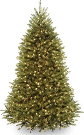 Duh3-65lo National Tree Company Pre-lit Artificial Full Christmas 6ft 6in Green
