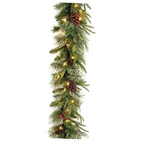 Peco7-395d-9ab National Tree Pre-lit Ftfeel Realft Artificial Christmas Garland Green Colonial Fir Dual