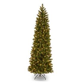 Pedd4-392-65 National Tree Pre-lit Ftfeel Realft Artificial Slim Downswept Christmas Green Douglas