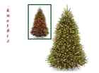 National Tree Pre Lit Christmas Artificial Fir Hinged Dual 700 Led Lights 9 Functions 682269198850