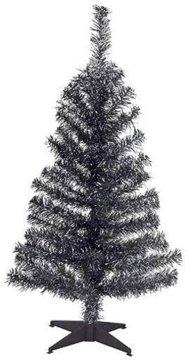 Tt33-704-30-1 National Tree Artificial Christmas Tinsel Includes Stand 3 Feet Black