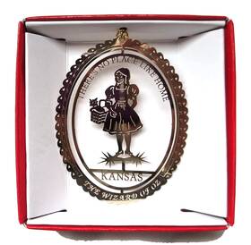 Nations Treasures 091888314389 Wizard Of Oz Christmas Ornament Theres No Place Like Home Dorothy Toto And Rub