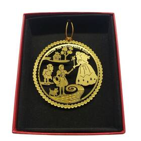 Nations Treasures 091888514383 Wizard Of Oz Christmas Ornament Follow The Yellow Brick Road Glinda Munchkin