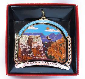 Nations Treasures 091888604077 Grand Canyon Ornament Christmas Color Brass Souvenir Gift