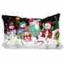 Nd213 Holiday Pillows Christmas Pillow Snowman Family