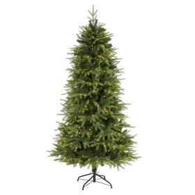 2158 Nearly Natural 192897241007 6.5ft Pre-lit Vancouver Fir Christmas Tree - 400 Leds Branches