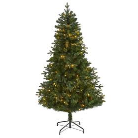 Nearly Natural 192897242929 6ft Vermont Fir Artificial Christmas Tree 250 Lights