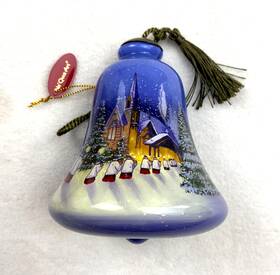 Neqwa Art 842181150309 Neftqwa 2025 O Come Let Us Adore Him Christmas Ornament Bell With Box And Coa