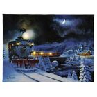 8699 New Mr. Christmas Illuminart Canvas 16inch X 20 Winter Express Train