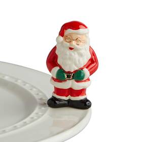 A221 Nf Nora Fleming 817298022139 Father Christmas Santa Claus - Hand-painted Ceramic