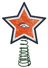 Nfl-dbr-2303 The Memory Company Denver Broncos Mosaic Tree Topper 888966826991