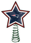 Nfl-nep-2303 The Memory Company New England Patriots Mosaic Tree Topper In