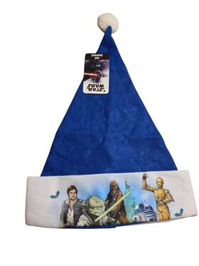 58888 Nickelodeon Disney Star Wars Festive 16 Inch Blue Felt Christmas Santa Hat By Ruz