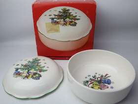 Nikko 033705050391 Vintage Bon Bon/candy Dish 5 Inch Christmas Covered Candy - Made In Japan