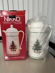 Nikko Christmastime Christmas Tree Thermal Vacuum Carafe 1 Liter