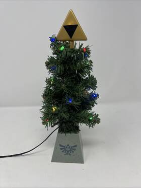 Nintendo 810044400601 The Legend Of Zelda Led Light Up 10 Inch Usb Desktop Christmas Tree