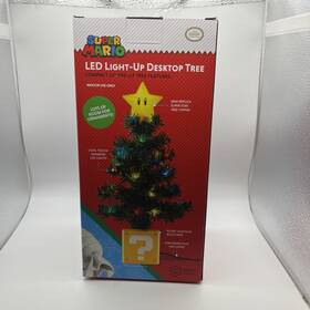 Nintendo 810044401370 New Super Mario Bros Star Led Light-up Usb Desktop Christmas Tree Bonus