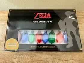 Nintendo 810044402100 The Legend Of Zelda 10 Rupees String Lights Christmas Holiday 8.5 Ft
