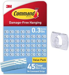 Cl806-45na Nobrand Mini Light Clips 45 Clear For Xmas Decor Damage-free