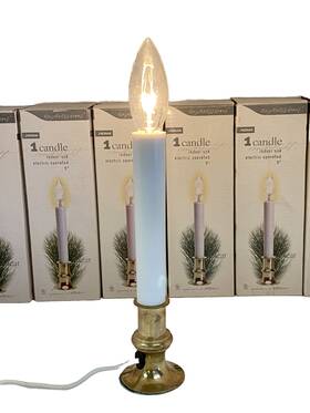 Noma 028208115197 Set Of 6 Christmas Electric Window Candles 9 Inch
