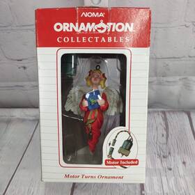 Noma 028208123505 Ornamotion Caucasian Angel Vintage 1989 Christmas Ornament With Motor