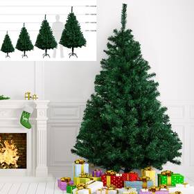 Nonmom 810032290863 Bushy Xmas Christmas Tree With Led Lights/ Fibre Optic Pre Lit/ /snowy Pine Cone