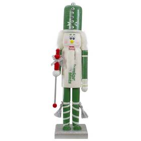 Northlight 093422971683 14 Inch Green And White Junior Mints Wooden Christmas Nutcracker Figure
